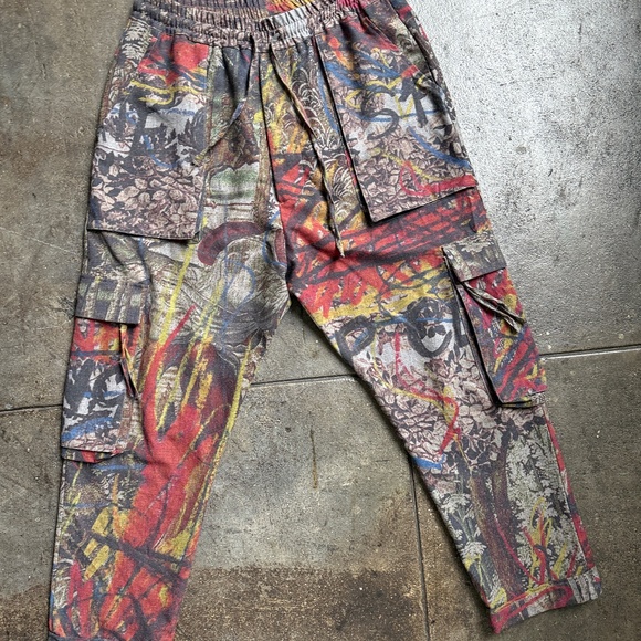 Vivienne Westwood Beautiful Samurai Cut 2019 Crazy Print Cargo Pants - Picture 7 of 13